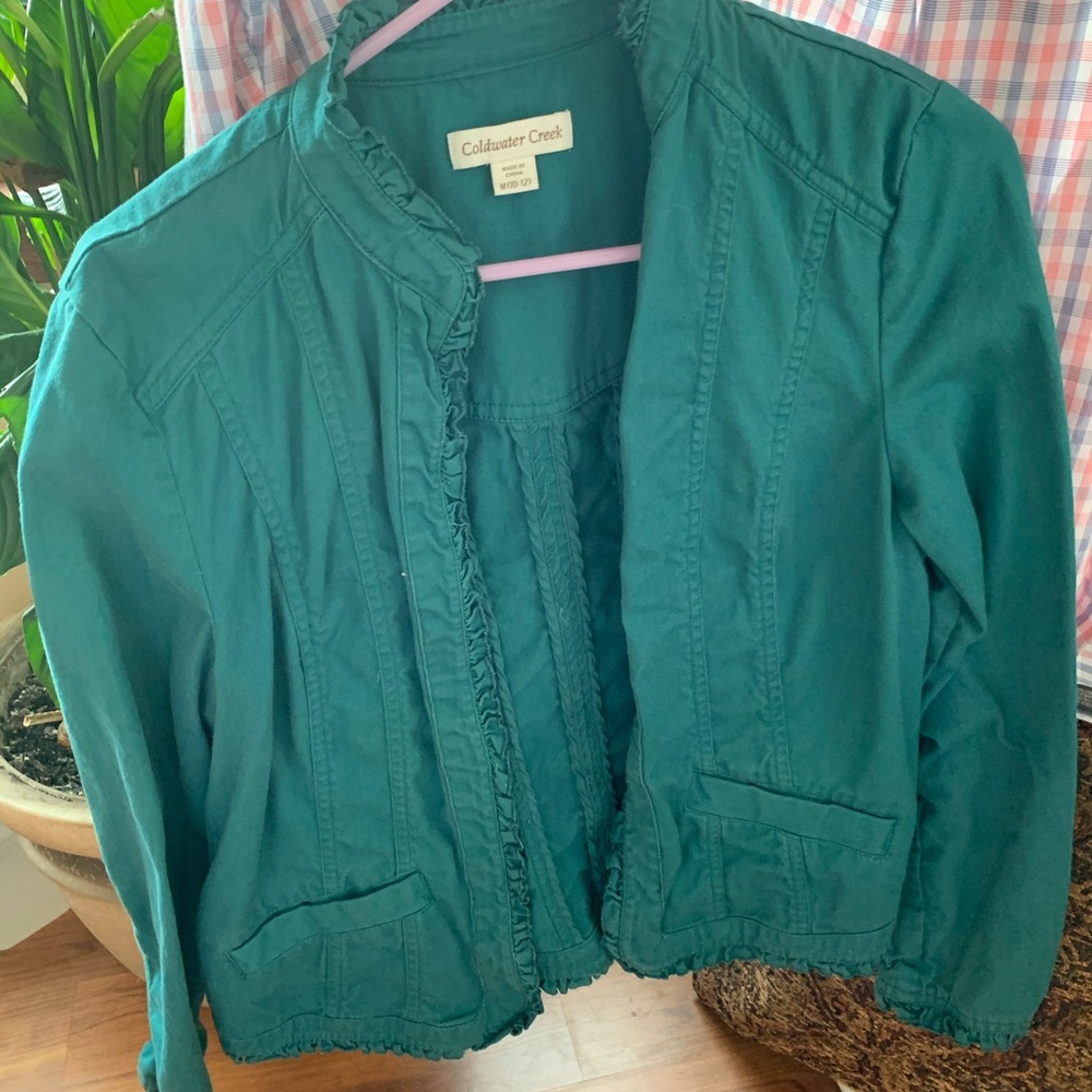 Coldwater Creek Women’s Turquoise Blazer